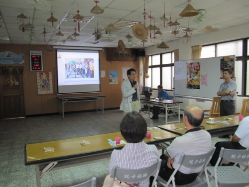 桃園縣政府文化局長9月10日蒞臨坑子社區指導